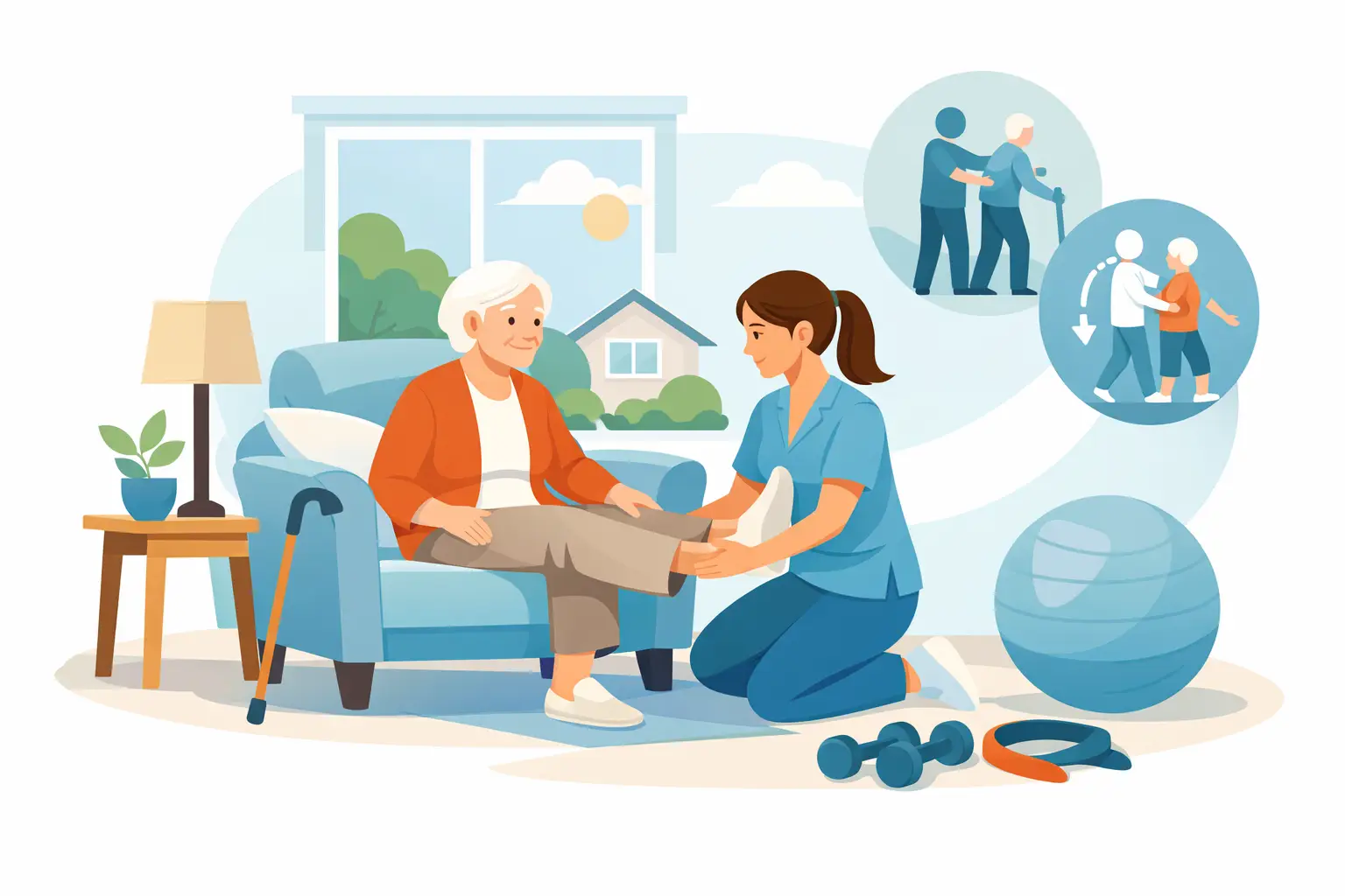 Fizioterapija na domu za starejše