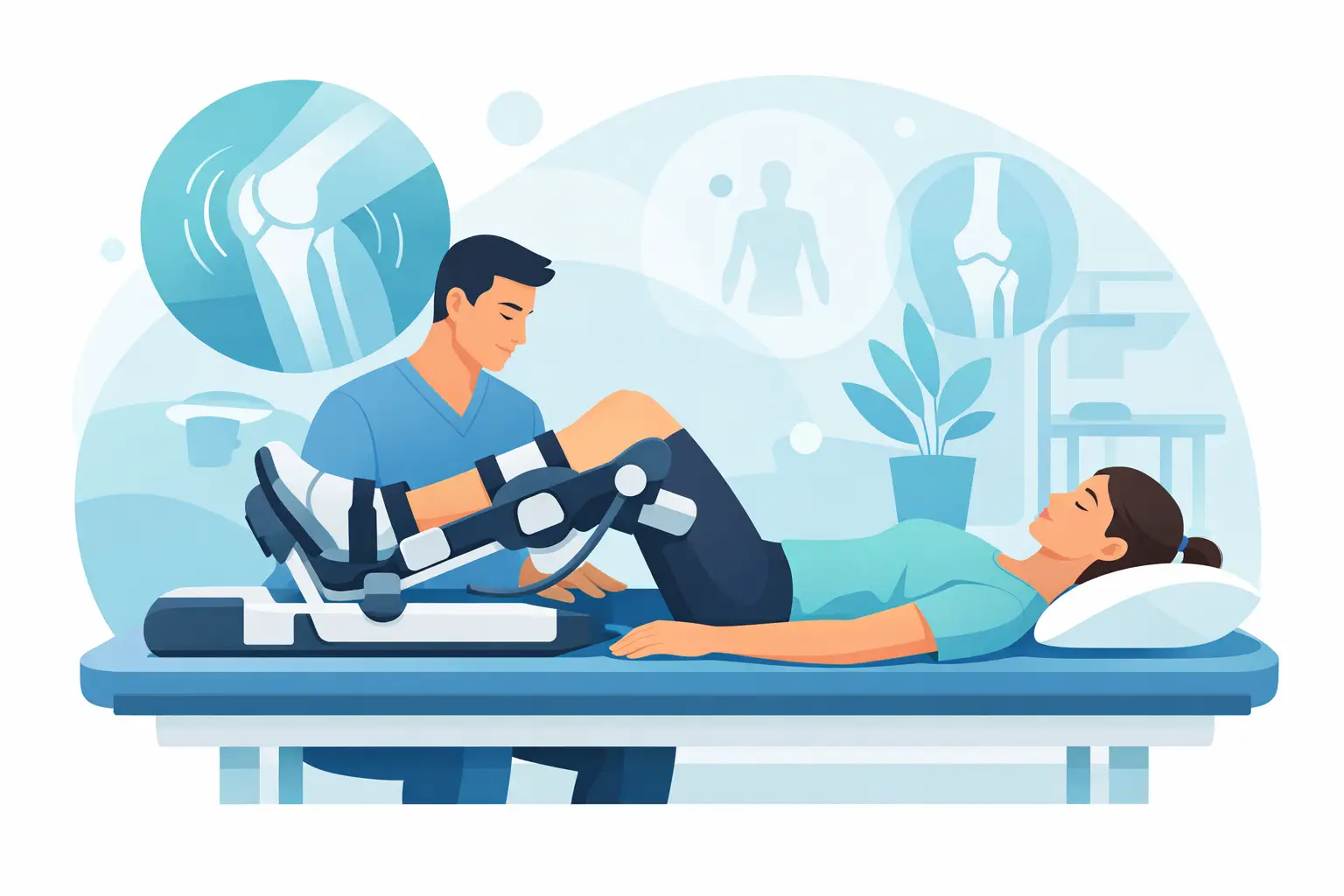 Kinetek pasivno razgibavanje kolena