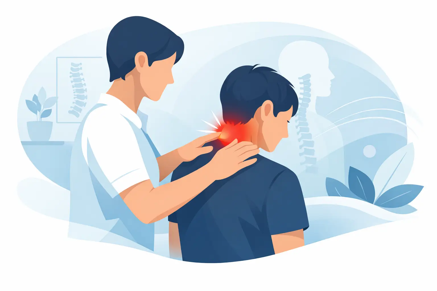 Ko vrat boli, manualna terapija pomaga