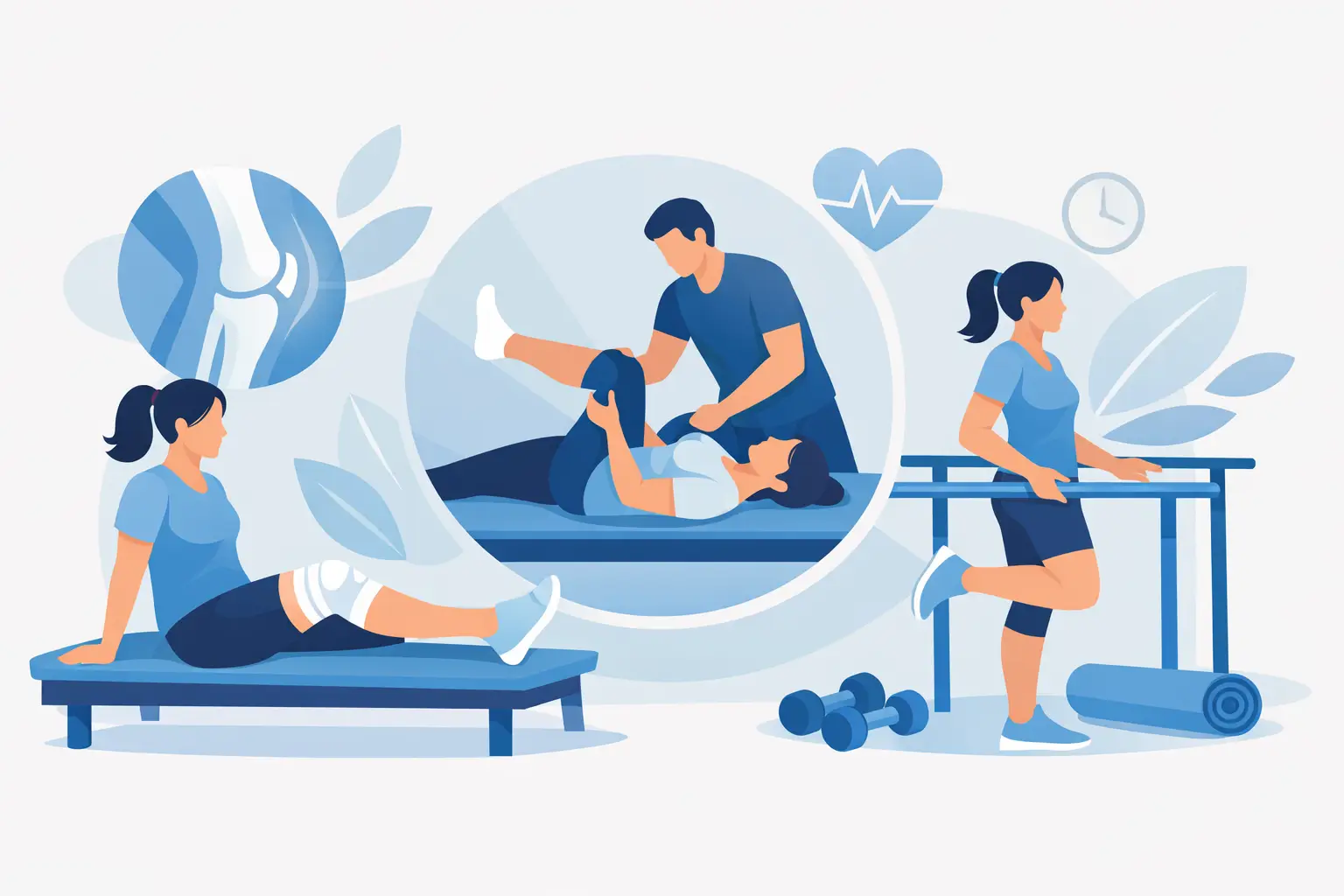 Vaje po operaciji kolena brez napak